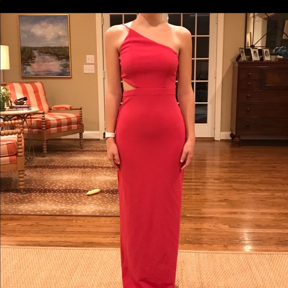 Aidan by Aidan Mattox maxi pink dress - Picture 4 of 4